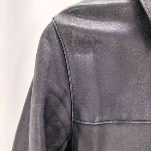 トリプルシックスレザーウェア 666 Leather Wear 英国製 本革 シングル ライダースジャケット メンズ US:36