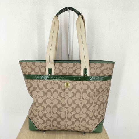コーチ COACH シグネチャーロゴオールレザートートバッグ レディース