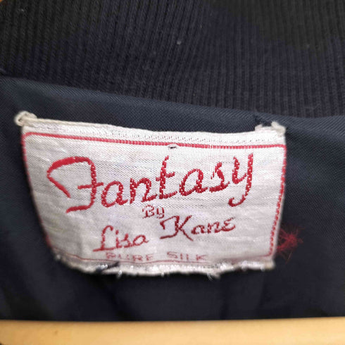 FANTASY BY LISA KANE PURE SILK スパンコール ジップジャケット メンズ