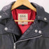 トリプルシックスレザーウェア 666 Leather Wear 英国製 本革 ダブル ライダースジャケット メンズ UK:36