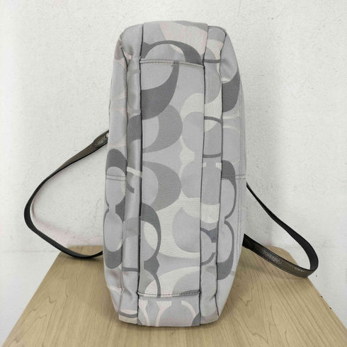 コーチ COACH エナメル切替シグネチャーロゴトートバッグ レディース