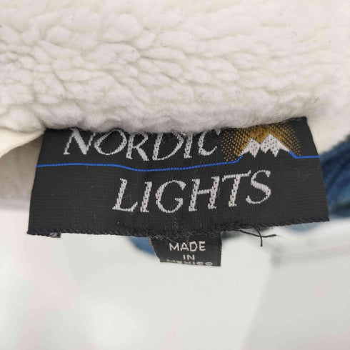 NORDIC LIGHTS MADE IN MEXICO ノルディック柄 リバーシブルボアフーディ メンズ