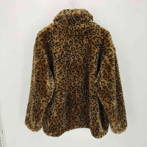 ホワイトスタッグ WHITE STAG レオパードナイロンコンビ リバーシブルボアブルゾン レディース LARGE(12-14)
