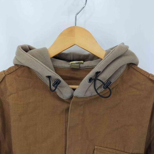 フレッシュジャイブ FRESHJIVE フーデッド ヘリンボーンネルシャツ メンズ JPN:XL