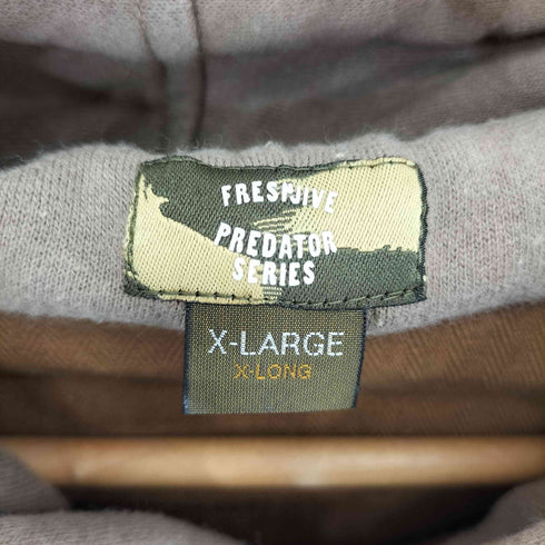 フレッシュジャイブ FRESHJIVE フーデッド ヘリンボーンネルシャツ メンズ JPN:XL