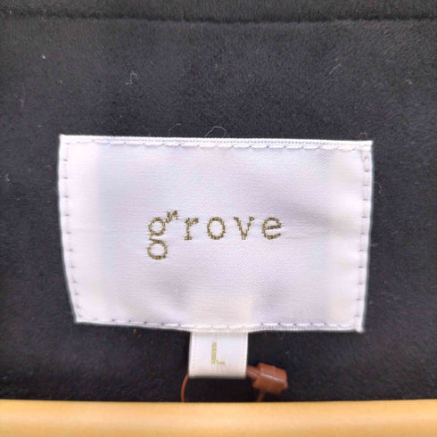 グローブ grove マシュマロタッチノーカラーブルゾン レディース JPN:L