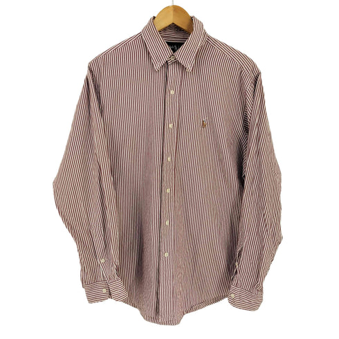 ラルフローレン RALPH LAUREN ポニー刺繍 ストライプ BDシャツ classic fit メンズ import:M