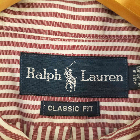 ラルフローレン RALPH LAUREN ポニー刺繍 ストライプ BDシャツ classic fit メンズ import:M