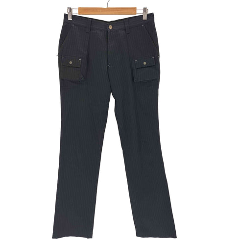 バーバリーブラックレーベル BURBERRY BLACK LABEL ストライプカーゴパンツ メンズ 73