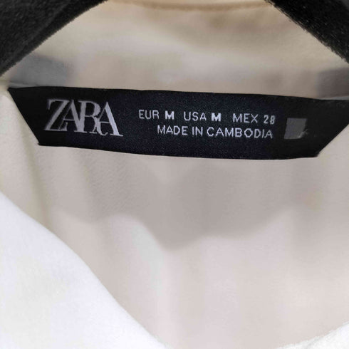 ザラ ZARA ロングプリーツ シャツワンピース レディース import:M