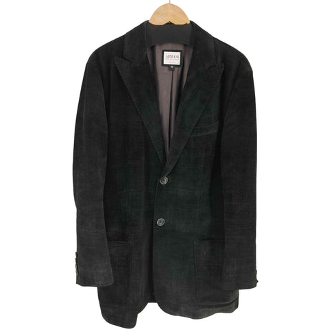 アルマーニコレツィオーニ ARMANI COLLEZIONI カーフスキン 2Bシングルテーラードジャケット メンズ EUR:50