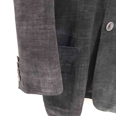 アルマーニコレツィオーニ ARMANI COLLEZIONI カーフスキン 2Bシングルテーラードジャケット メンズ EUR:50