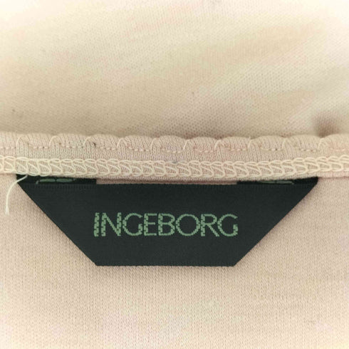 インゲボルグ INGEBORG フラワープリント ボートネック長袖カットソー レディース JPN:S
