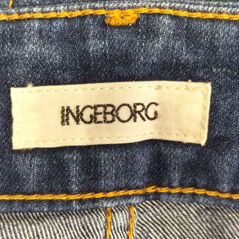 インゲボルグ INGEBORG 裾リボンデザイン ストレートデニムパンツ レディース 4