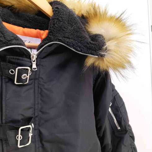 MIDNIGHT MOVE buckle jumper バックルジャンパー ファージャケット レディース