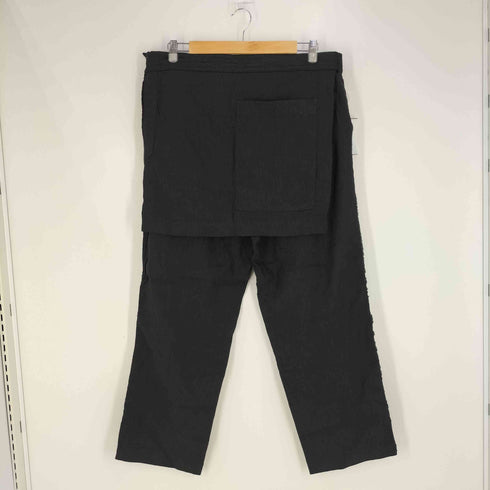 イッセイミヤケ ISSEY MIYAKE 05SS 黒タグ シワ加工 テンセルリネン ラップパンツ メンズ パンツ4 / 付属パーツ3
