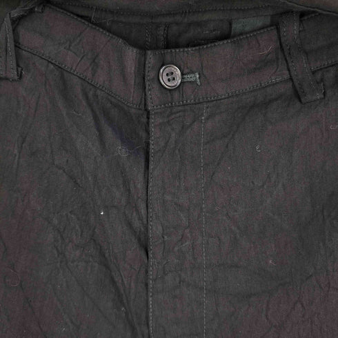 イッセイミヤケ ISSEY MIYAKE 05SS 黒タグ シワ加工 テンセルリネン ラップパンツ メンズ パンツ4 / 付属パーツ3