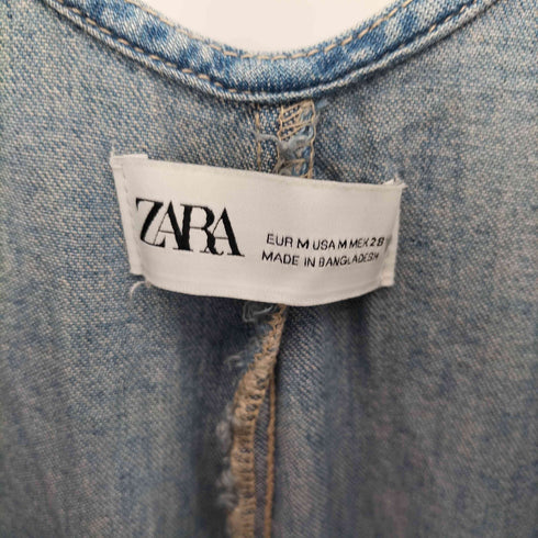 ザラ ZARA デニムTRFミディワンピース レディース import:M