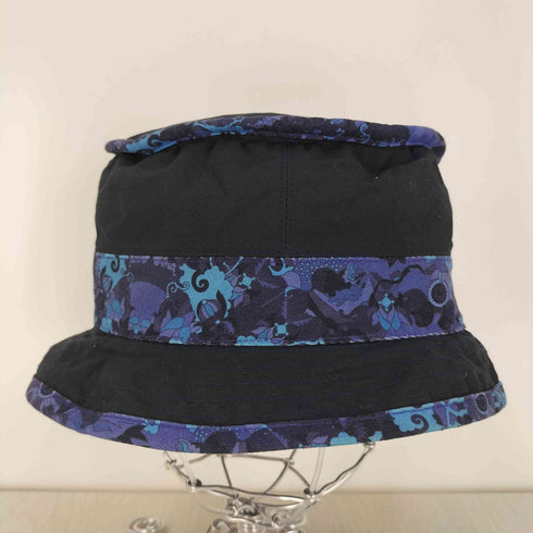 イッセイミヤケ ISSEY MIYAKE 03SS 黒タグ 総柄 切替 リップストップ バケットハット メンズ