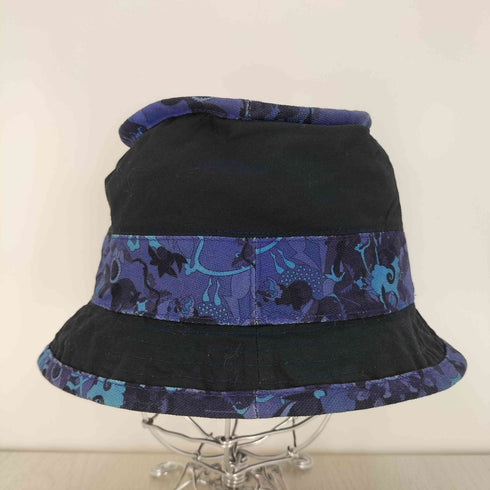イッセイミヤケ ISSEY MIYAKE 03SS 黒タグ 総柄 切替 リップストップ バケットハット メンズ