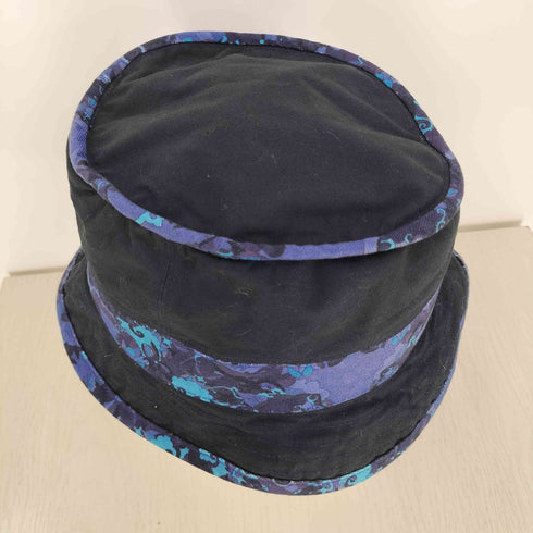 イッセイミヤケ ISSEY MIYAKE 03SS 黒タグ 総柄 切替 リップストップ バケットハット メンズ