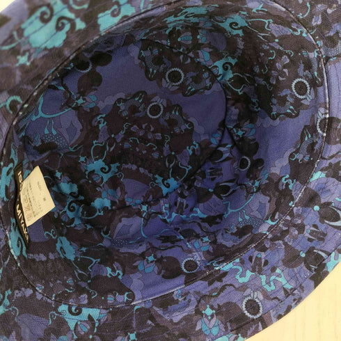 イッセイミヤケ ISSEY MIYAKE 03SS 黒タグ 総柄 切替 リップストップ バケットハット メンズ