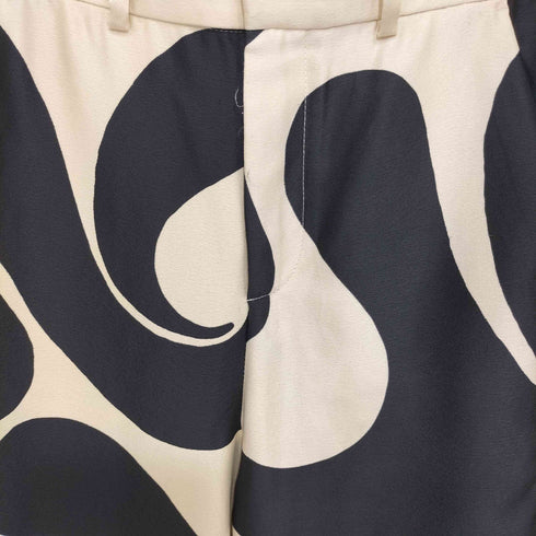 ザラ ZARA 総柄 マルチカラープリント ストレートスラックス メンズ JPN:M