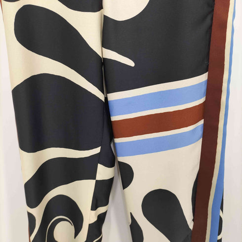 ザラ ZARA 総柄 マルチカラープリント ストレートスラックス メンズ JPN:M