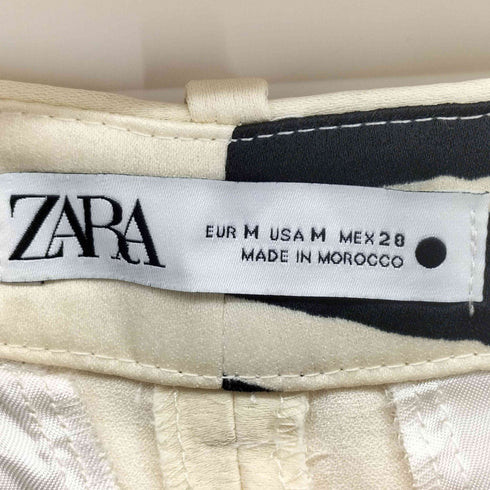 ザラ ZARA 総柄 マルチカラープリント ストレートスラックス メンズ JPN:M