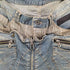 ピーピーエフエム PPFM ANARCHYDENIM Oカーブ インナージップ レイヤード デニム パンツ Y2K メンズ