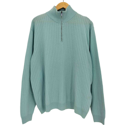 ラルフローレンパープルレーベル RALPH LAUREN PURPLE LABEL ハーフジップ カシミヤ100 ハイネックニット メンズ XL