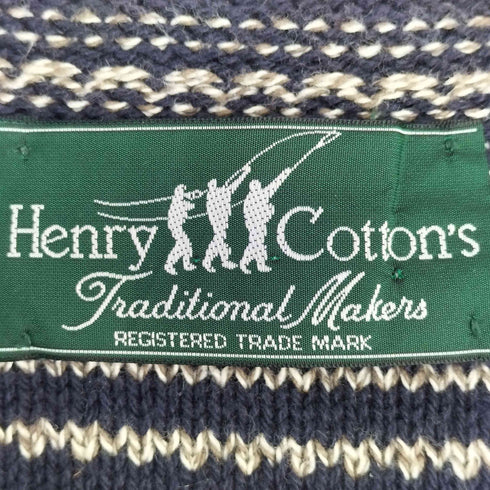 ヘンリーコットンズ Henry Cottons ボーダー コットンベスト メンズ