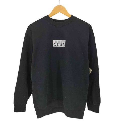 プロクラブ PRO CLUB Heavyweight Embroidered Box Logo Crew Neck Fleece Pullover Sweatshirt ヘビー ウエイト ボックスロゴ クルーネック フリース プルオーバー スウェット シャツ メンズ import:M
