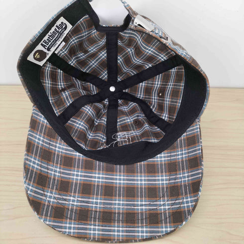 アベイシングエイプ A BATHING APE CHECK APPLIQUE PANEL CAP レディース