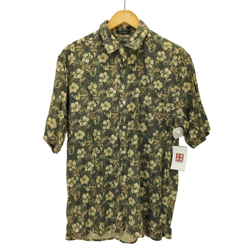 ライルアンドスコット LYLE&SCOTT SILK & BAMBOO シルク バンブー フローラル S/S シャツ メンズ import:M