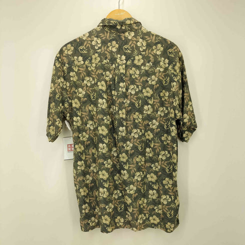 ライルアンドスコット LYLE&SCOTT SILK & BAMBOO シルク バンブー フローラル S/S シャツ メンズ import:M