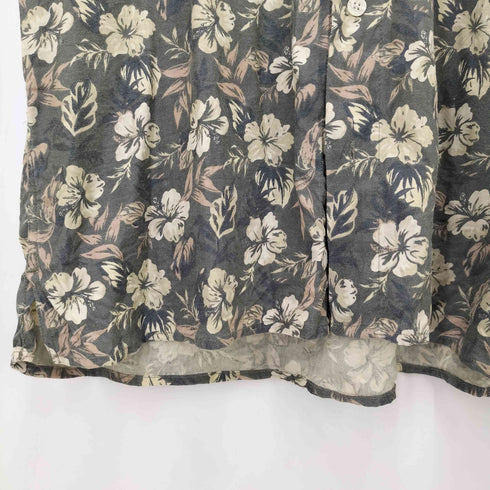 ライルアンドスコット LYLE&SCOTT SILK & BAMBOO シルク バンブー フローラル S/S シャツ メンズ import:M