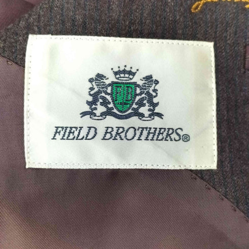 FIELD BROTHERS 3ピース 3Bウールテーラードジャケット 2タックスラックスパンツ ベスト セットアップ メンズ チェスト 94 ウエスト 84 身長 165