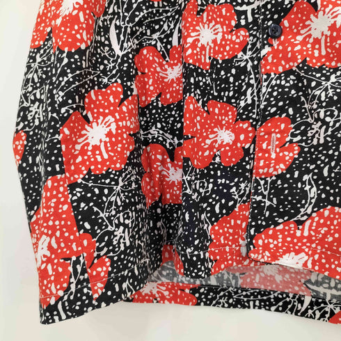 American Feeling ドット フローラル S/S 開襟 アロハシャツ メンズ import:M