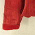 VINTAGE RED SUEDE GENUINE LEATHER FAUX FUR LINED JACKET レディース 18