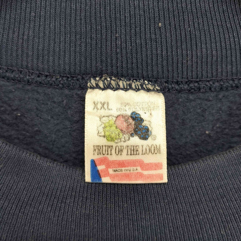 フルーツオブザルーム FRUIT OF THE LOOM 90s USA製 チームプリントモックネックスウェット メンズ JPN:XXL
