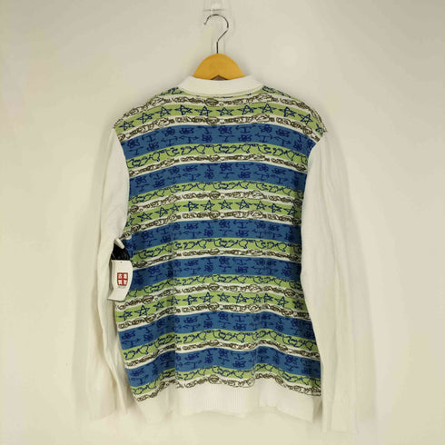 ティーモダンストリートウエア TTT_MSW graffiti knit polo グラフィティ ニット ポロシャツ メンズ JPN:XL