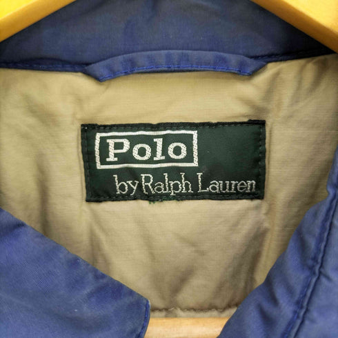 ポロバイラルフローレン Polo by RALPH LAUREN 80s 緑タグ ポニー刺繍 裏地キルティング 中綿 ジップアップジャケット メンズ