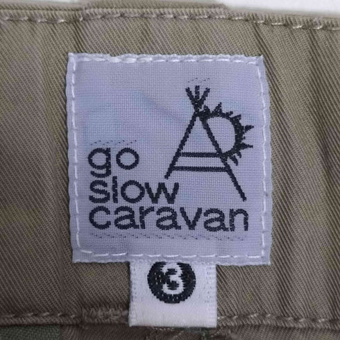ゴースローキャラバン go slow caravan C/Nツイルパネル刺繍 ミリタリーパンツ メンズ JPN:3