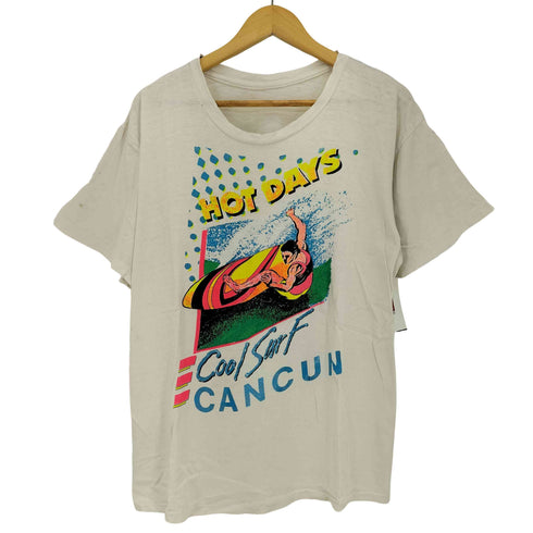 Cool Surf CANCUN サーフ Tシャツ 袖&裾シングル メンズ