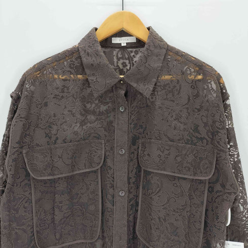 エポカ Epoca フィオーレオパール シアーシャツ レディース JPN:40