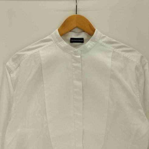 エンポリオアルマーニ EMPORIO ARMANI バンドカラークロップドシャツ レディース JPN:1