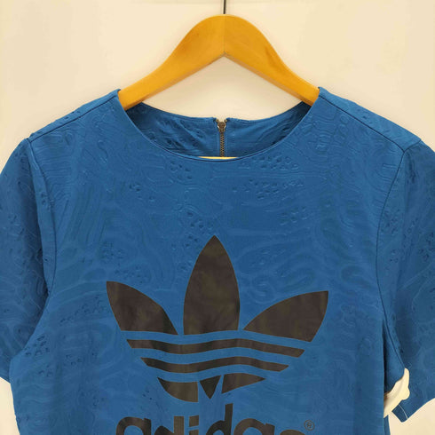 アディダスオリジナルス adidas Originals バックジップクロップドロゴカットソー レディース