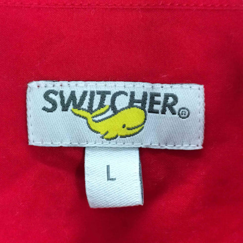 SWITCHER 企業刺繍ロゴ 半袖ワークシャツ メンズ L