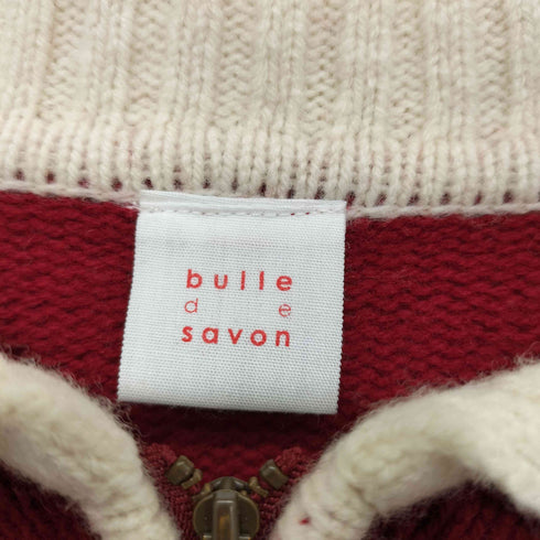ビュルデサボン bulle de savon 23AW NEW ENGLAND Knit ブルゾン レディース FREE